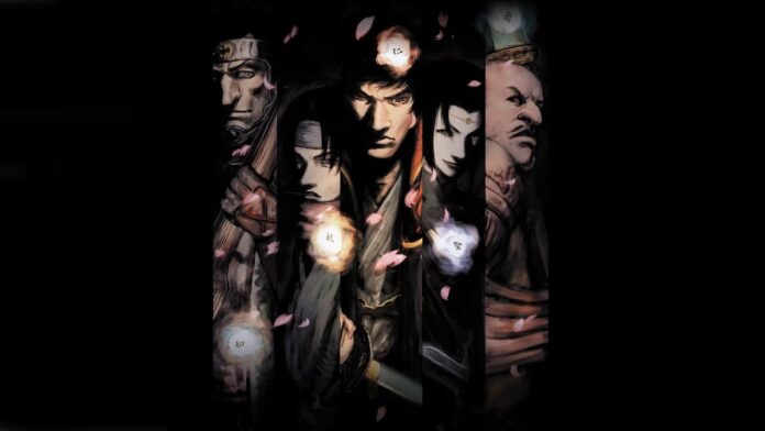 onimusha 2 The main cast of Onimusha 2. Three men and two women are on the cover, dressed in traditional Japanese clothing.
