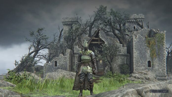 nightreign ironeye screenshot A character dressed in green armor, carrying a bow.