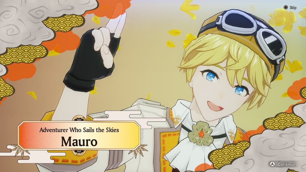 A blonde boy with goggles on his head smiling.