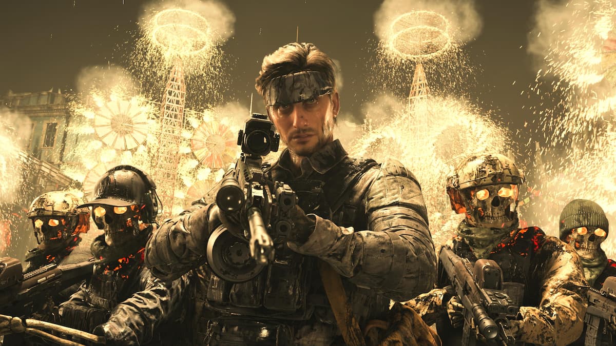 Four skeletal soldiers and one man dressed in military garb for our Death Stranding 2 review.