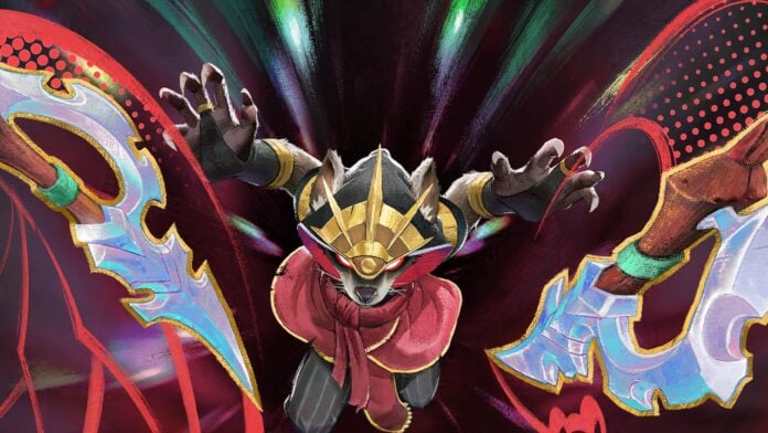 Sunderfolk-Rogue The Rogue hero in Sunderfolk leaping through the air