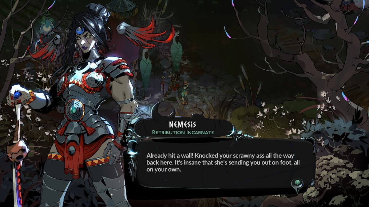A woman with black hair holding a sword.