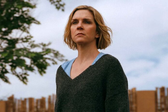 pluribus rhea seehorn A blonde short-haired woman in Pluribus.