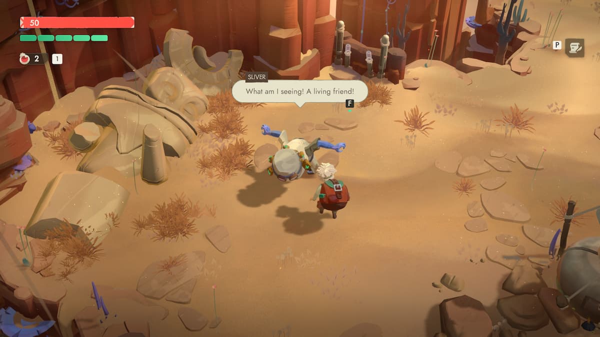 A boy standing in a brown field.