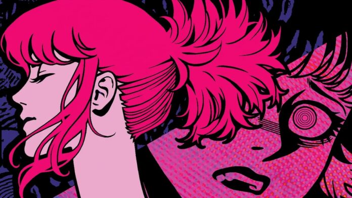 demonschool pink A girl with pink hair in Demonschool.