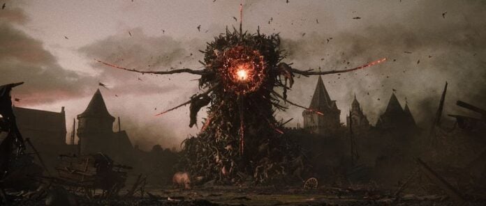 divinity statue A large statue with a fire in the middle. Divinity as one of the The Game Awards 2025 trailers.