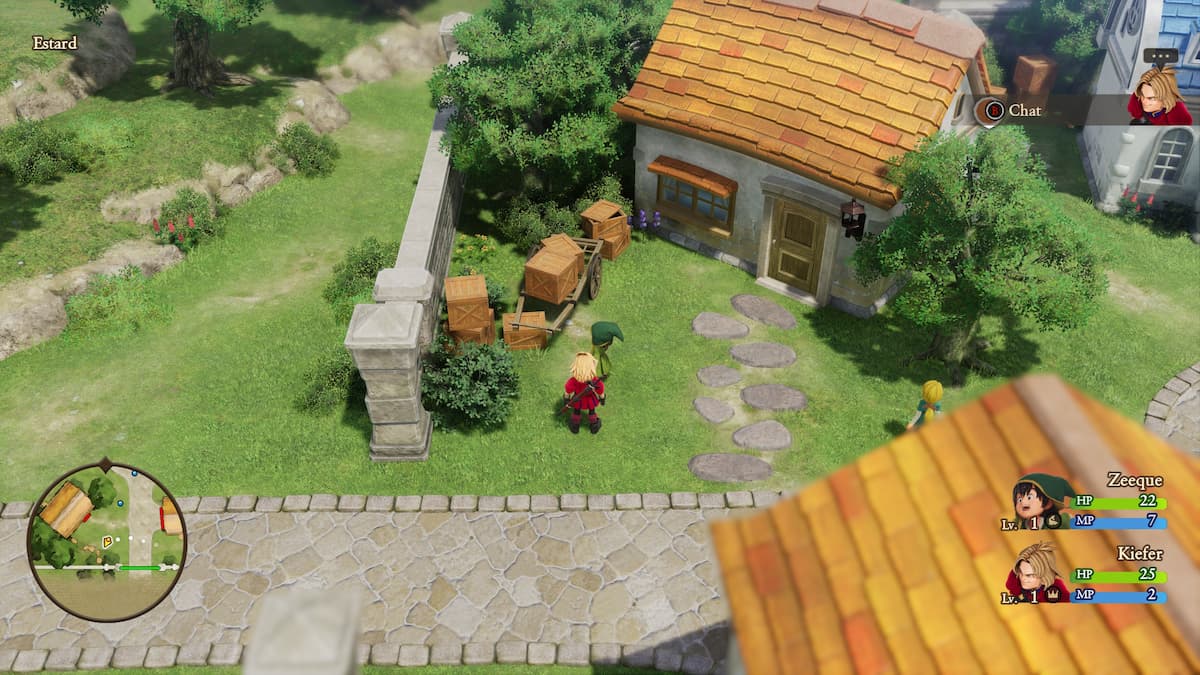 A wheelbarrow with some crates.