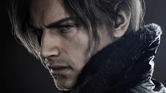 requiem leon A close-up of a man looking to the side in Resident Evil Requiem.