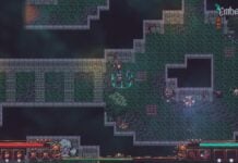 Diablo/Stardew Valley-Inspired ARPG Emberville Adds AC Origins’ Bayek to Stacked Voice Cast A pixel art character in a dungeon in Emberville.