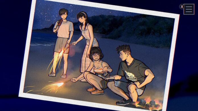 paranormasight the mermaid's curse beachf Four teenagers having a beach barbecue. Cover image for our Paranormasight: The Mermaid's Curse review.