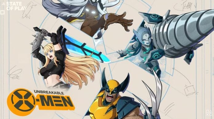 marvel token xmen A man in yellow, a girl with a blue sword, and a blue-haired girl in Marvel Tokon during the February 2026 State of Play.