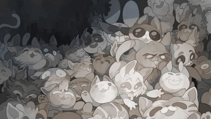 mewgenics cover A bunch of cats huddled together.