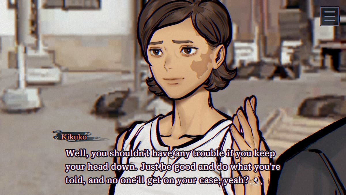 A lady looking concerned in Paranormasight: The Mermaid's Curse.