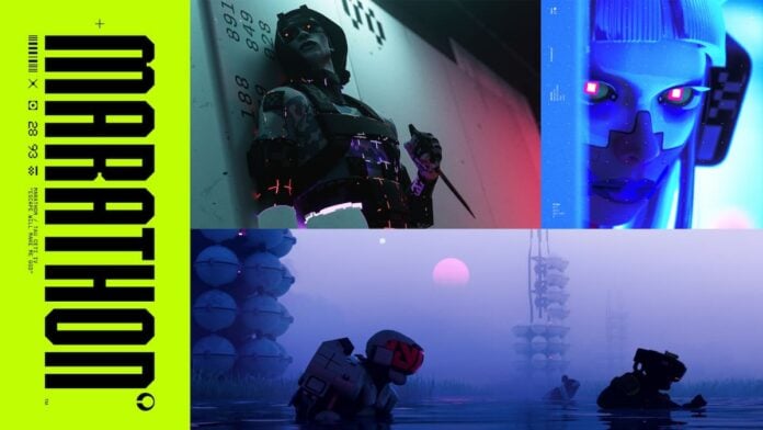 marathon cover Cover image for our Marathon review. A collage of a hooded figures with weapons.