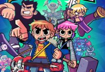 Scott Pilgrim EX: The Retcon Review Four characters against a blue backdrop. Cover image for our Scott Pilgrim EX review.