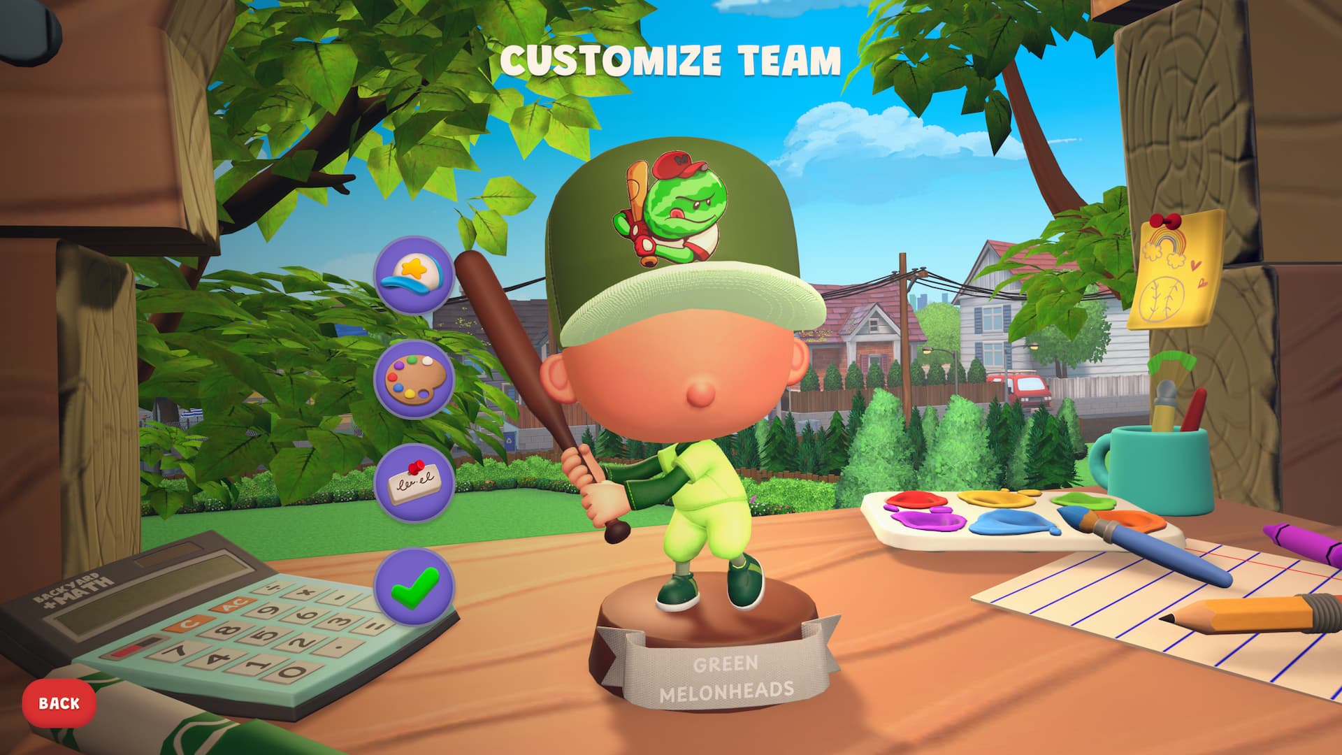 Customization in Backyard Baseball