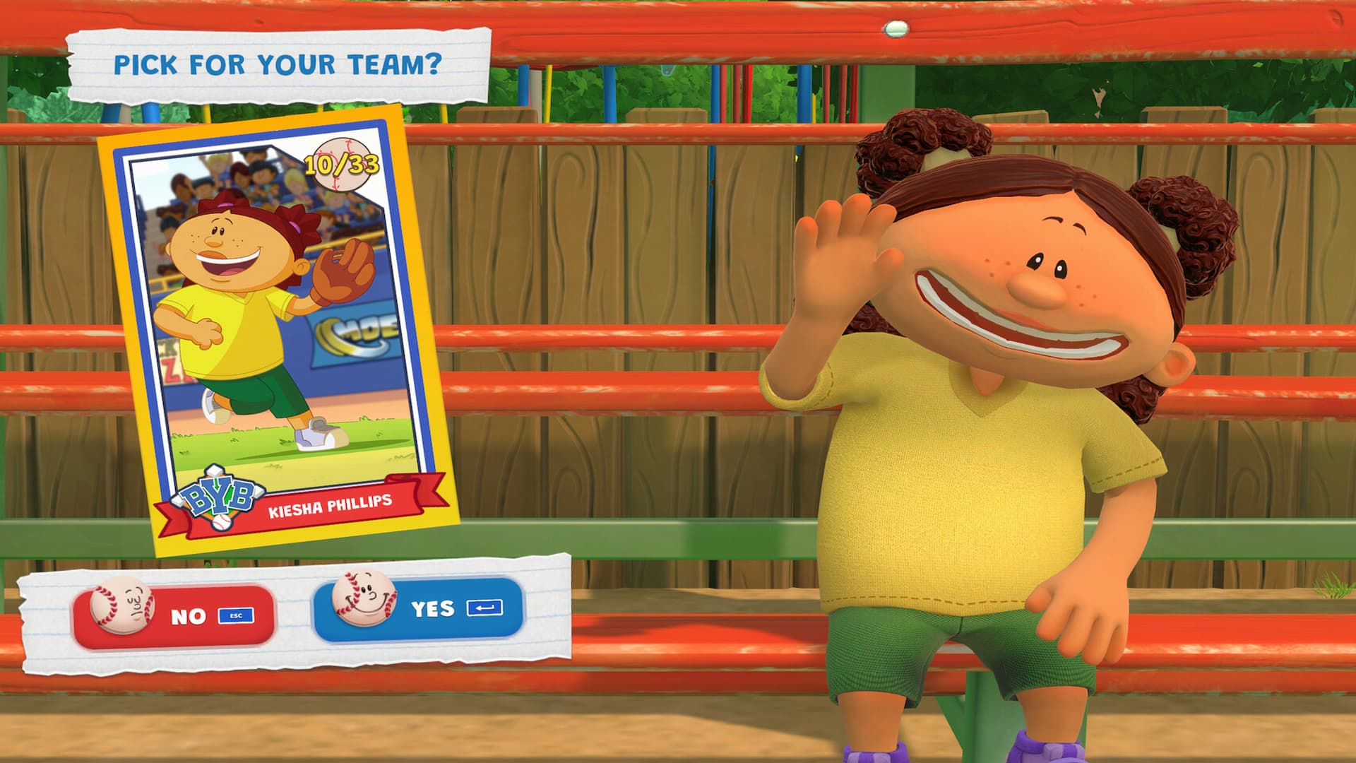 Kiesha Phillips in Backyard Baseball