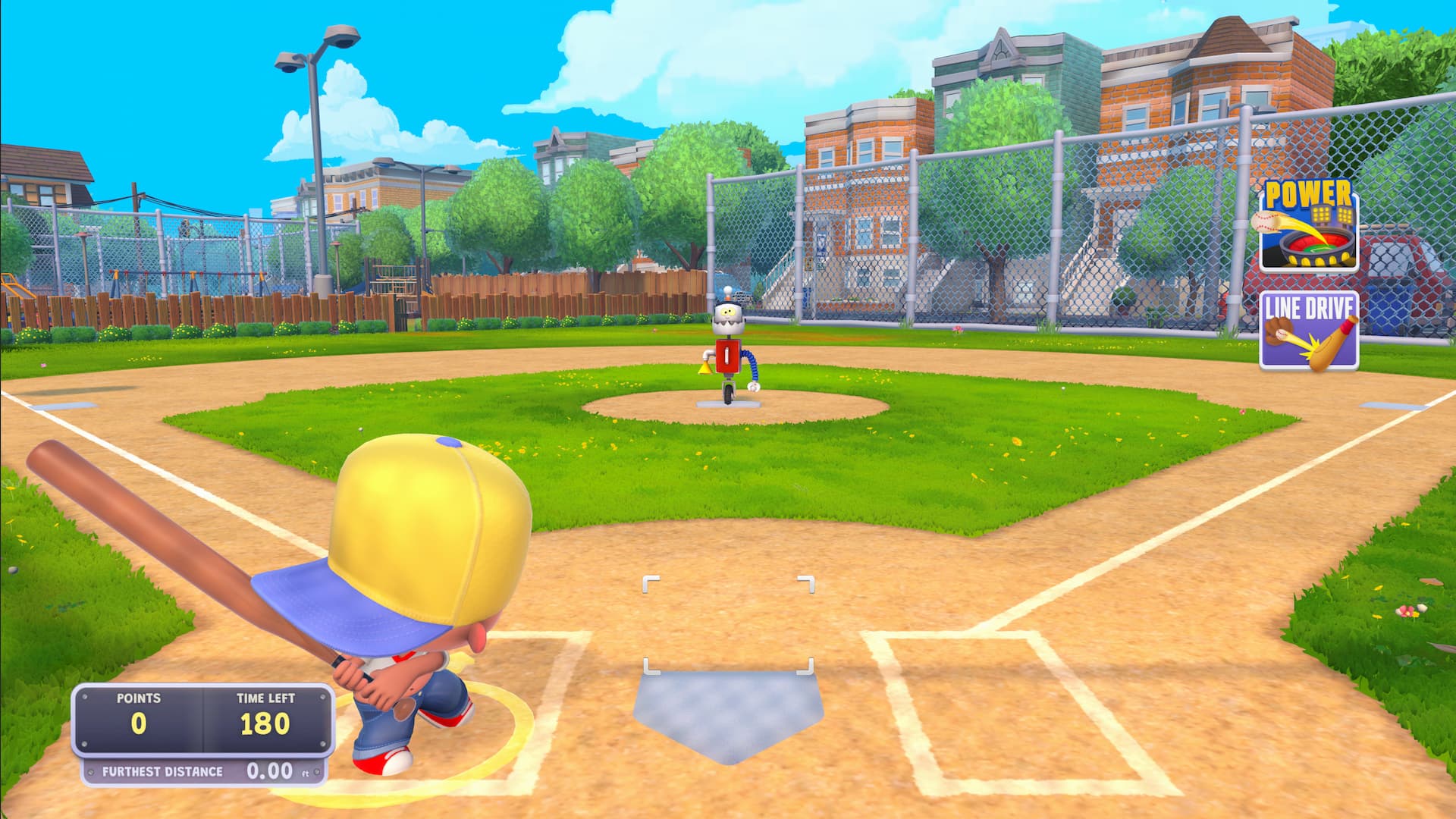 Pablo Sanchez batting in Backyard Baseball