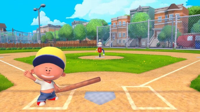 Backyard-Baseball-Pablo-Wave Pablo Sanchez getting ready to bat in Backyard Baseball