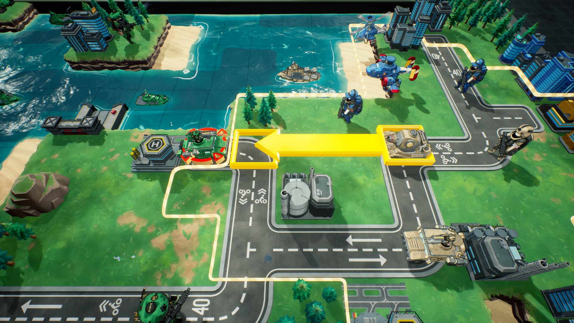 Tactics combat in Tiny Metal 2