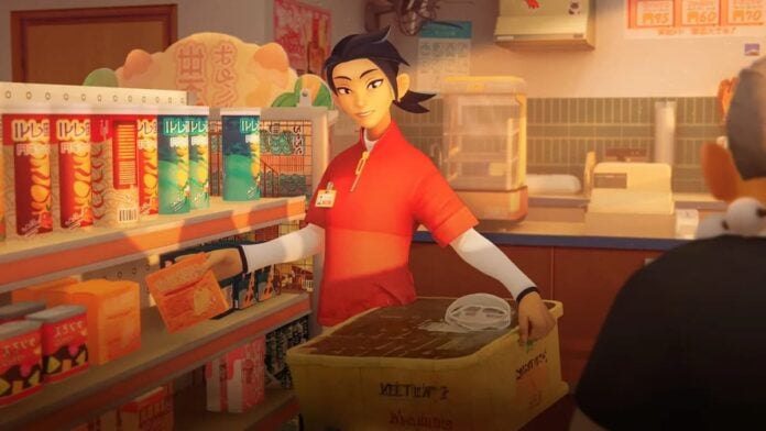 inkonbini cover A woman holding a basket in a convenience store. Cover image for our inKONBINI review.