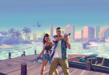 Take-Two CEO Explains Why GTA VI Won’t Be on PC at Launch A man and a woman holding guns against a city backdrop in GTA VI.
