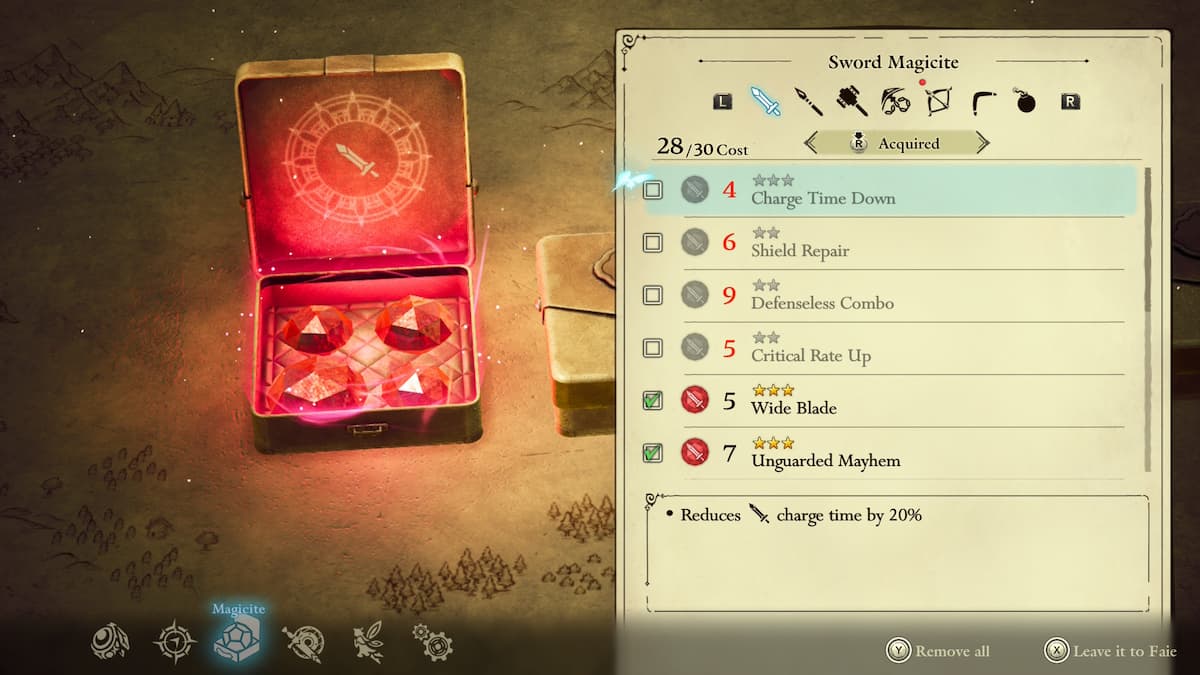 A menu with a red box on the left side.