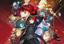 Okay, Which of You Asked For a Persona Live-Action Netflix Series? A group of teenagers against a red sparkling background in Persona 5 Royal.