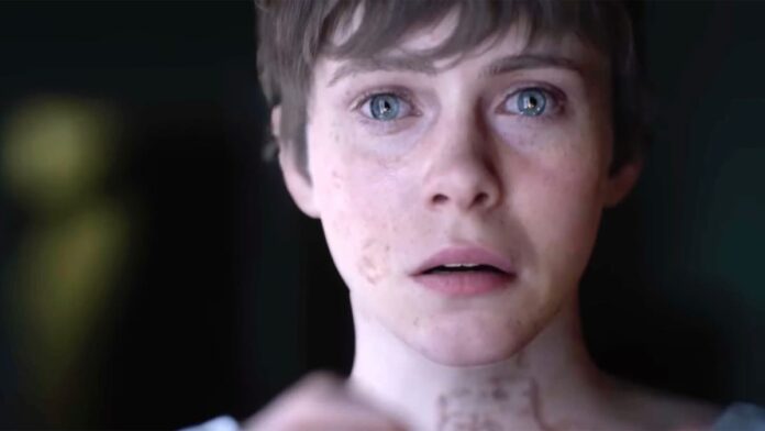 od sophia lillis Close-up of a short-haired woman in OD.