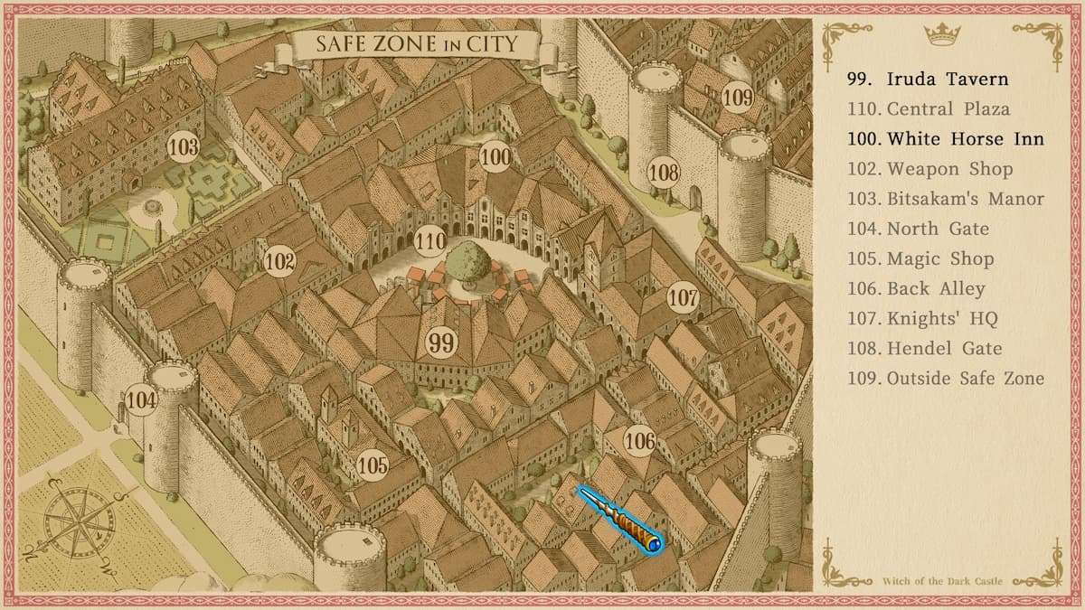 A brown town map