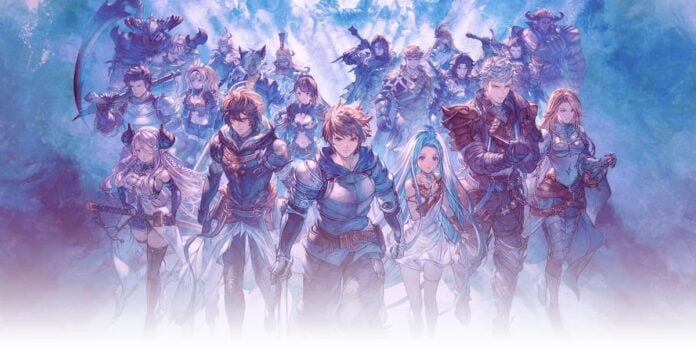 endless ragnarok cover A group of young people against a light blue background in Granblue Fantasy Relink: Endless Ragnarok