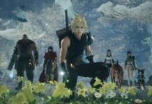 Final Fantasy VII Revelation Could Get Story DLCs, According to Store Leaks A blonde guy kneeling in a bed of flowers in Final Fantasy VII Revelation