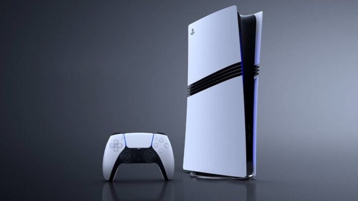 ps5 A white and black controller and console. This is the PlayStation 5
