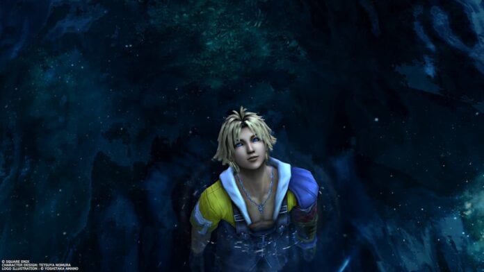 tidus in water A boy standing in the lake