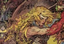 Castlevania: Belmont’s Curse Sees the Return of Dracula and Isaac’s English Voice Actors A mural of a blonde woman in Castlevania: Belmont's Curse