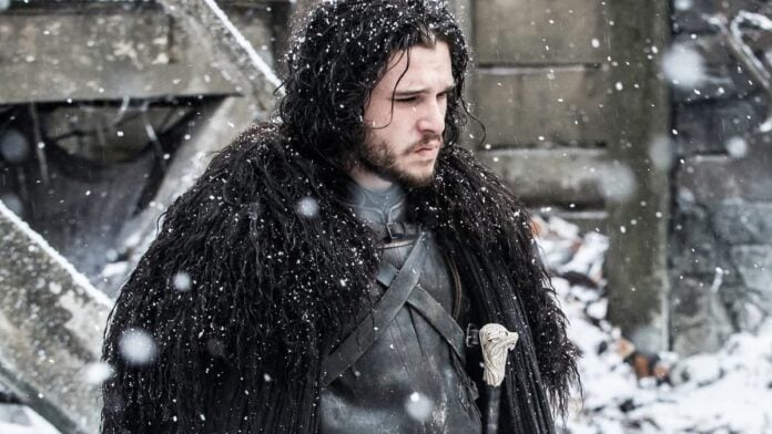 jon snow 2 A black-haired man in the snow. Kit Harington in Game of Thrones
