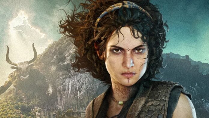 plague tale cover A woman against a blue background