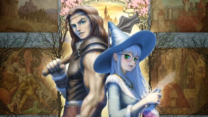 veritas tales cover A man and a woman standing back to back in Veritas Tales