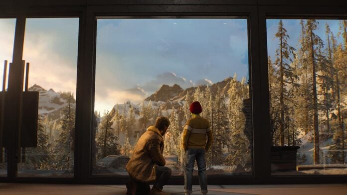 Marvel's Wolverine leech A man and a boy looking at greenery