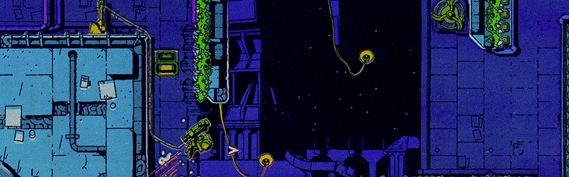 The Rebounder jumping through a tricky platforming section