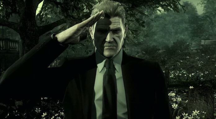 mgs4 old snake A man saluting in Metal Gear Solid: Master Collection Vol.2