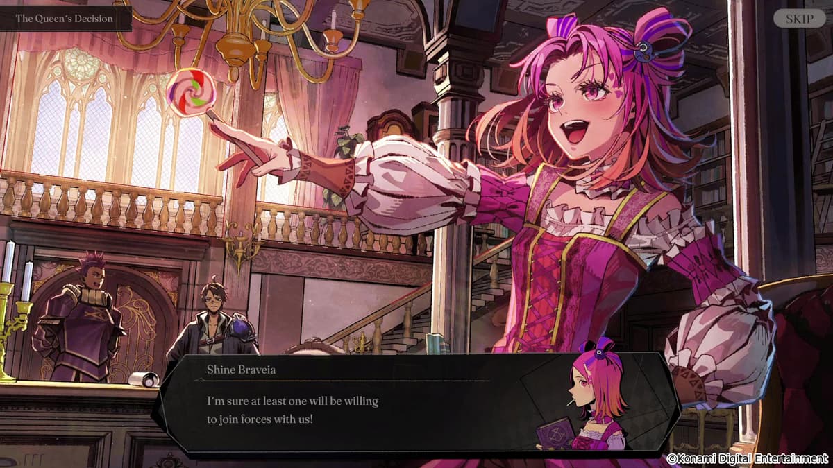 A girl with pink hair during Konami Press Start 2026