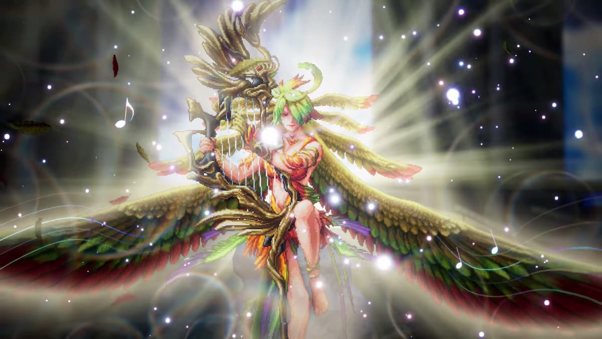 A woman with wings