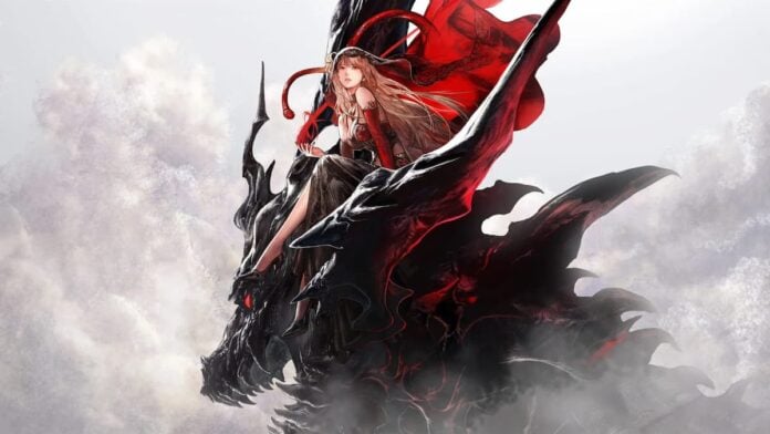 ff resonance cover 2 A girl in red sitting on magitek armor in Final Fantasy Resonance